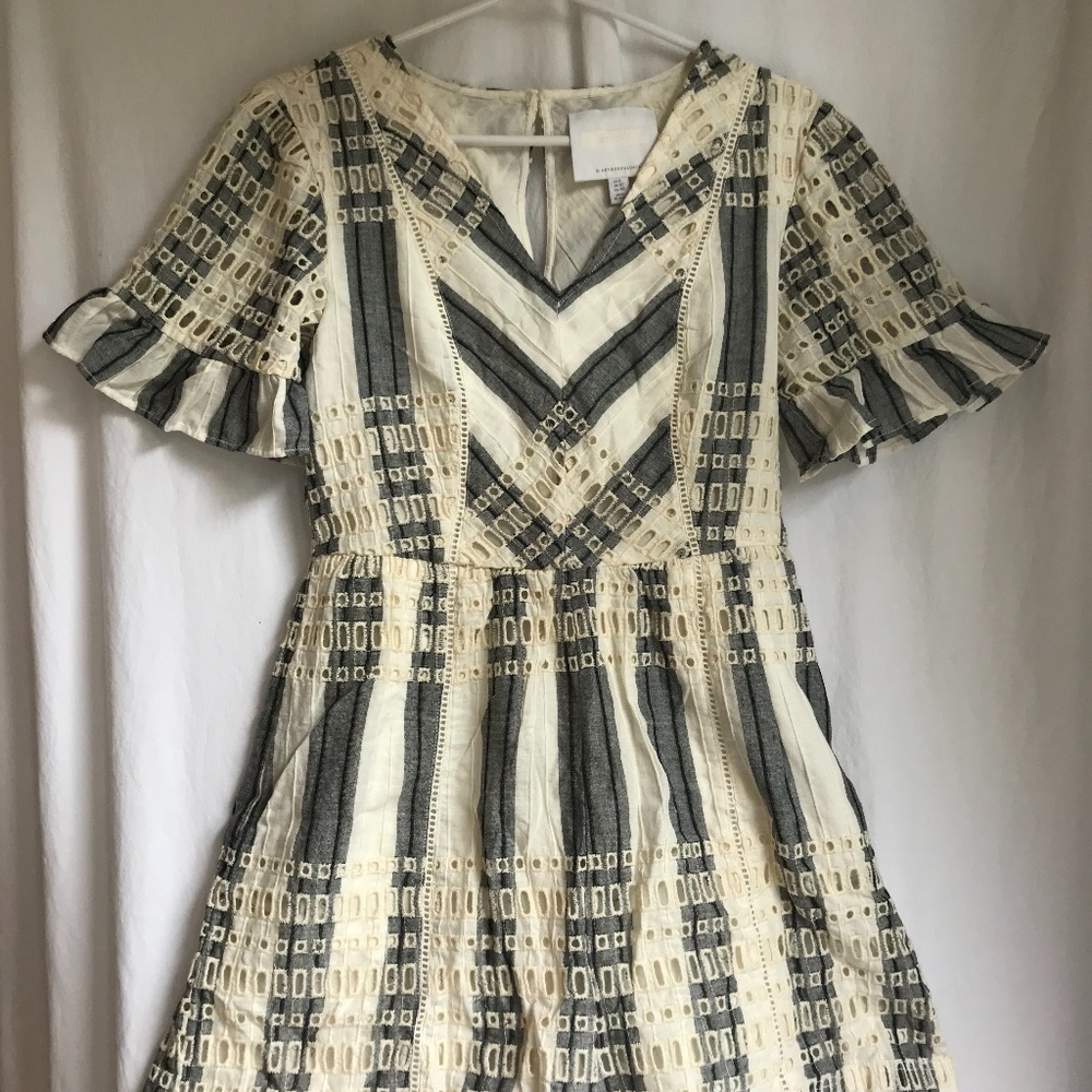 Maeve Anthropologie Embroidered Romper